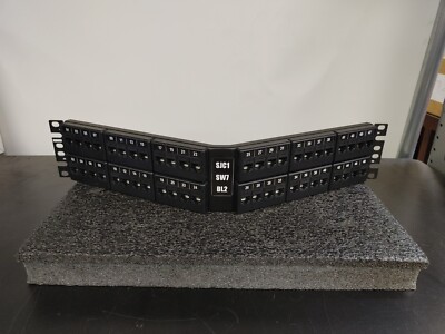 PANDUIT 2 RU 48 Port Angle Patch Panel with CAT 6 Jack Module
