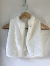 Carter's Girls Faux Fur/Shearling White Vest size 3