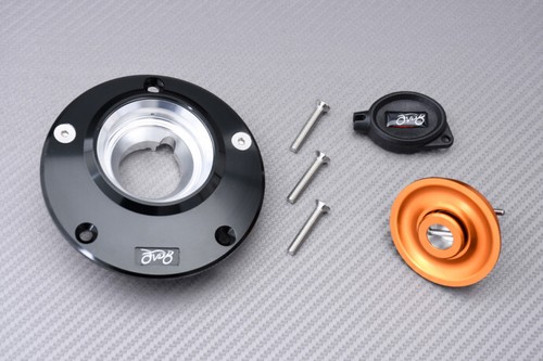 Tapón Depósito 1/4 vuelta Naranja +Llave DUCATI MONSTER 600 / DARK 1994-2001 - Imagen 2 de 10