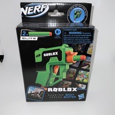 NERF Roblox Phantom Forces: Boxy Buster Dart Blaster Pull-Down Priming 2 Darts 