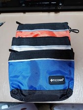 3 Pack Tool Pouches with Zipper 1680D Oxford Small Tool Waterproof Utility Bag