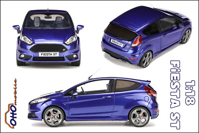 Ford Fiesta Mk7 St Spirit Blue Metallic 2016 Automobile Ot403 1:18