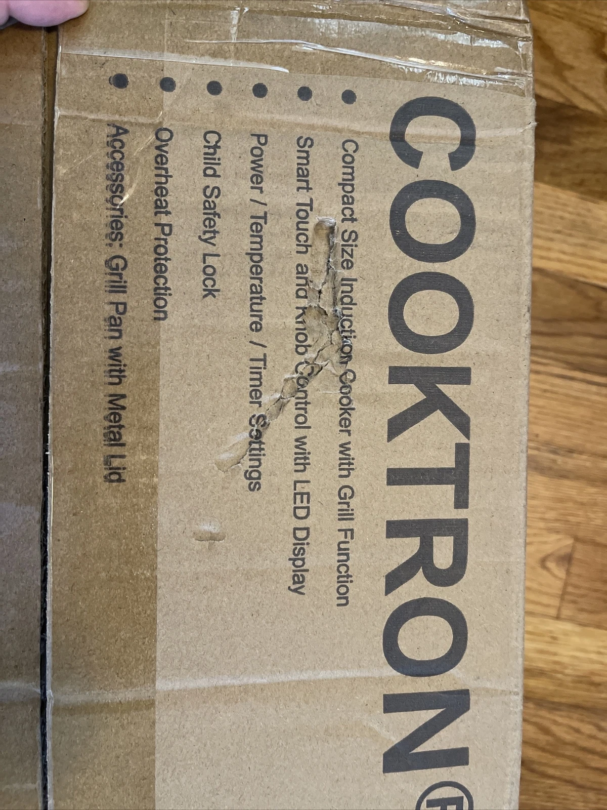 Portable Induction Cooktop 2 Burner Removable Iron Cast Griddle Pan FS-IRC121G