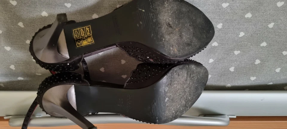 scarpe aperte con tacco cafènoir 37,5 nero - Immagine 4 di 4