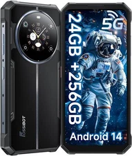 FOSSIBOT F109 5G Rugged Smartphone Unlocked 24GB+256GB 10600mAh Android 14 NFC