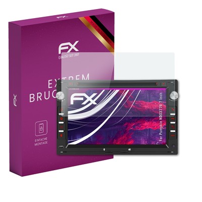 atFoliX Glasfolie für Pumpkin ND0377B 7 Inch Displayfolie 9H Schutzpanzer
