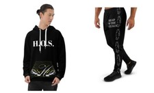 Unisex HOS Designer Sweat Suit Hoodie-Jogger Fleece Suit Bottom Outfit S-XL