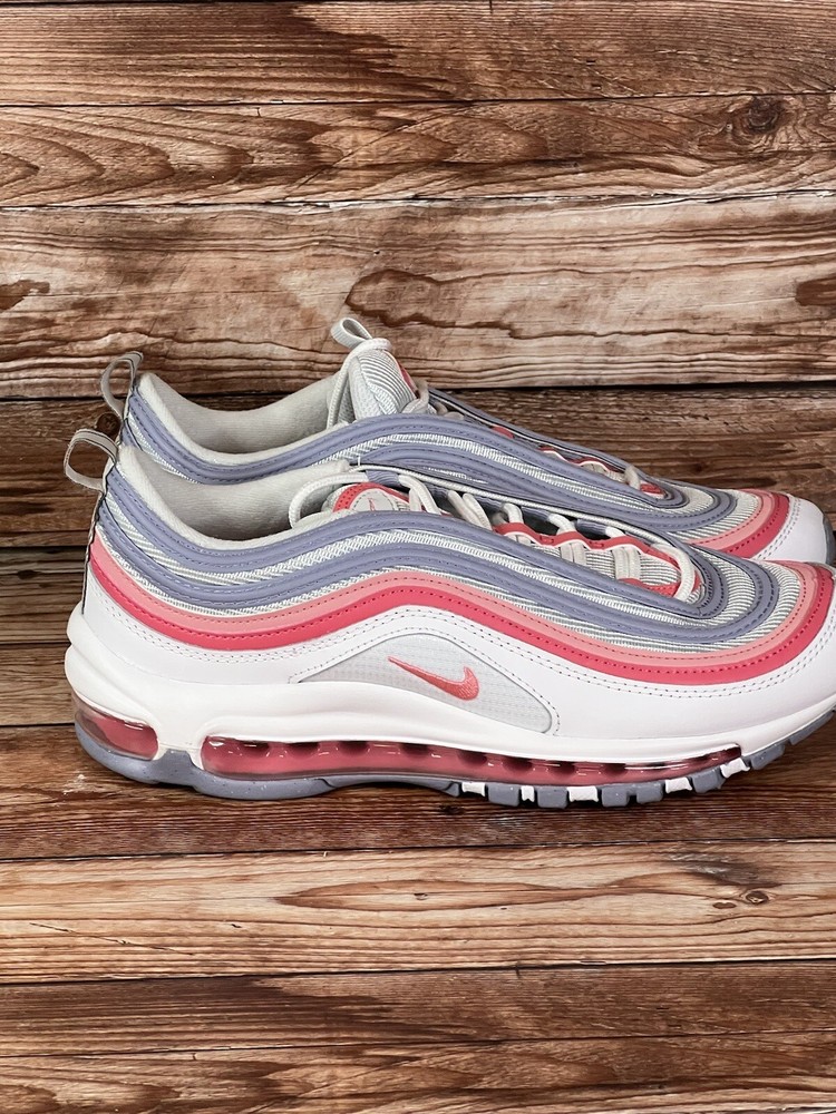 Nike Air Max 97 Low GS Gray Pink Athletic Shoes 921522-116 Size 7Y Womens 8.5