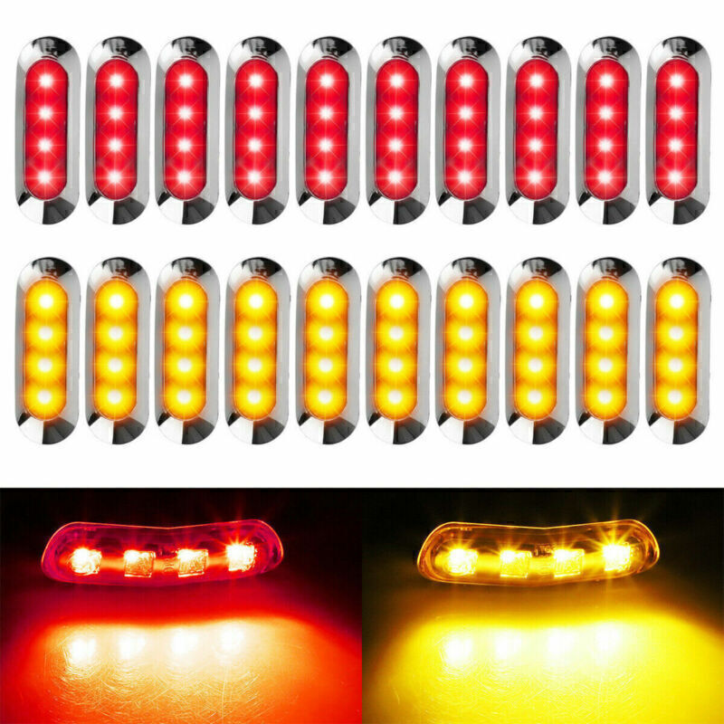 12V 24V Amber Red 4