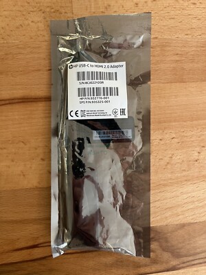 Brand New HP USB-C to HDMI 2.0 Adapter 932776 Printer