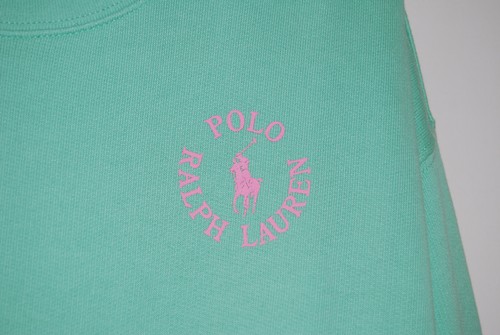 NWT Polo Ralph Lauren Big Girls Mint Green LS Logo Sweatshirt sz XL 16 - Picture 5 of 11