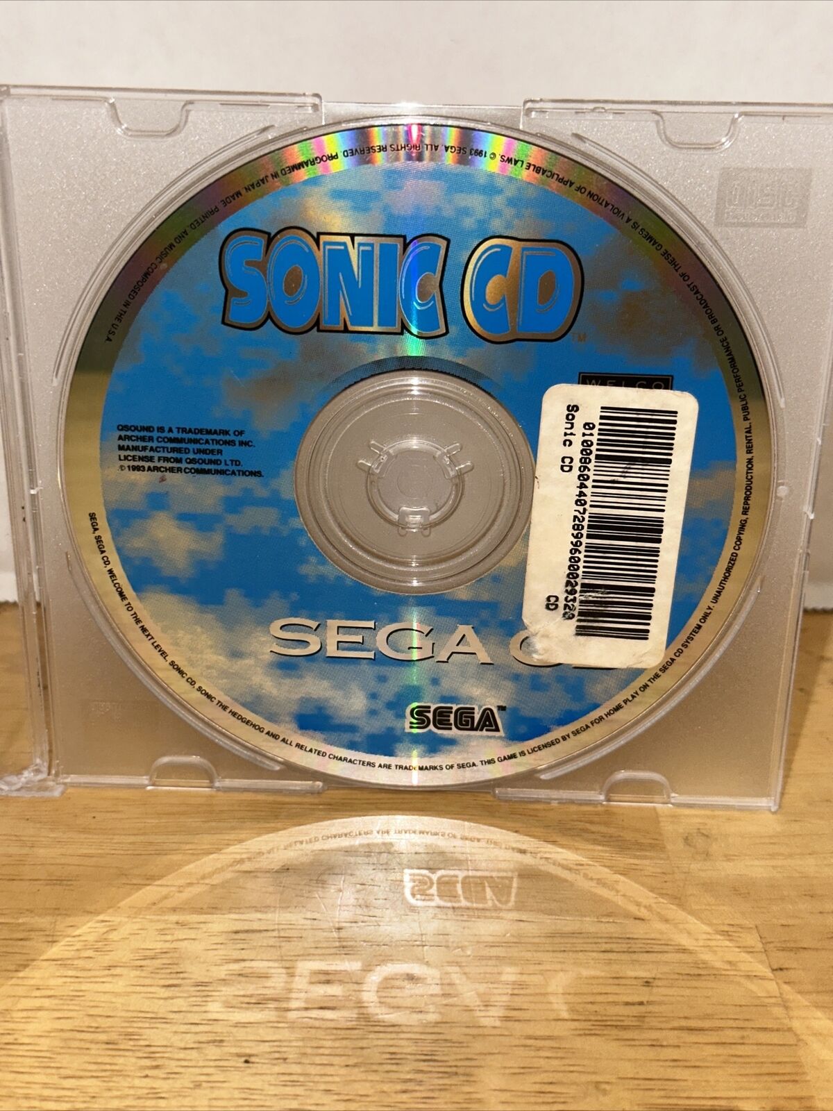 Sonic CD' o primeiro jogo em formato (CD) lançado para o 'Sega CD