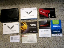 2019 Corvette GM Factory Original Owners Manual Set Complete Near Mint Blank