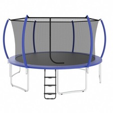 Heavy-Duty 14ft Trampoline w/ Safety Net  Extra Powder Coating