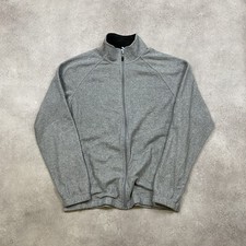 Starter Fleece Mens Medium Full Zip Hiking Athletic Jacket, Grey