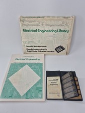 Texas Instruments TI-58 TI-59 Electrical Engineering Library Complete w/ Module