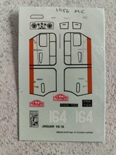1/43 Jaguar MK7 3.4 decals - R.J Adams / F Biggar - Rally Monte Carlo 1956