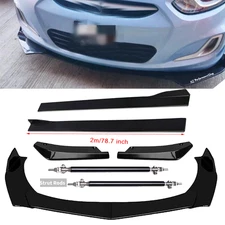 Front Bumper Lip Spoiler Splitter Car Body Rear For Hyundai Accent Sedan