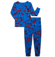 Spiderman Boys Long Sleeve and Pant Pajama Set Size 6 NEW