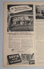 1948 Arvin Vintage Print Ad Car Heater Fast Flow Family Farm Truck Defrost 1948 Arvin Vintage Print Ad Car Heater Fast Flow Family Farm Truck Defrost