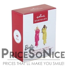 Hallmark Keepsake 2025 Superstar Barbie and Christie Miniature Ornament Set