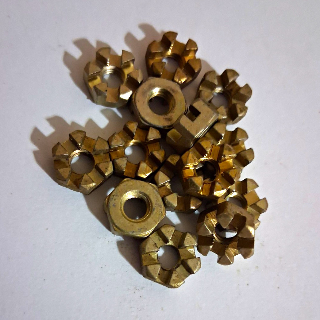 AN320-3 Castellated Aircraft Nuts. #10-32thread. Qty50.