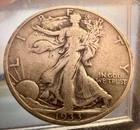 1933-S Walking Liberty Silver Half Dollar 50C