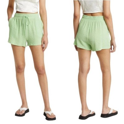 BP Textured Drawstring Shorts Green Greece Size 1X NWOT $35 MSRP