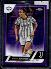 2022 Topps Chrome UEFA Women's Barbara Bonansea Purple Pulsar Refractor #256/299
