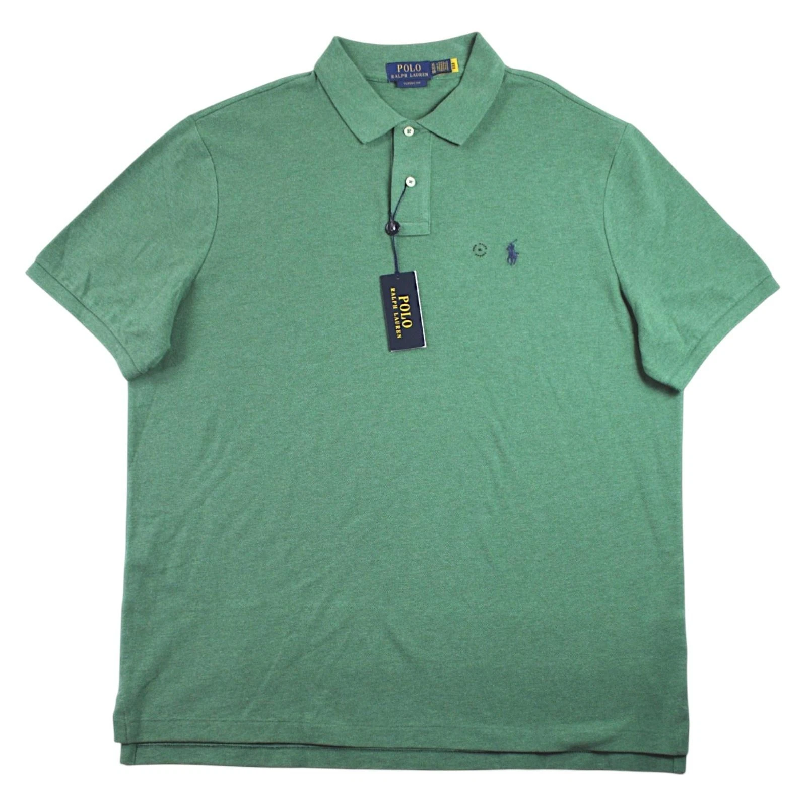 Polo Ralph Lauren Polo Shirt Mens XL Dk Green Classic Fit Short Sleeve $110 NEW