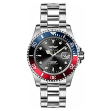 Invicta Pro Diver Quartz Black Dial Pepsi Bezel Men's Watch 47354