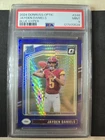 2024 Panini Donruss Optic Jayden Daniels BLUE HYPER Prizm Rookie RC #248 PSA 9