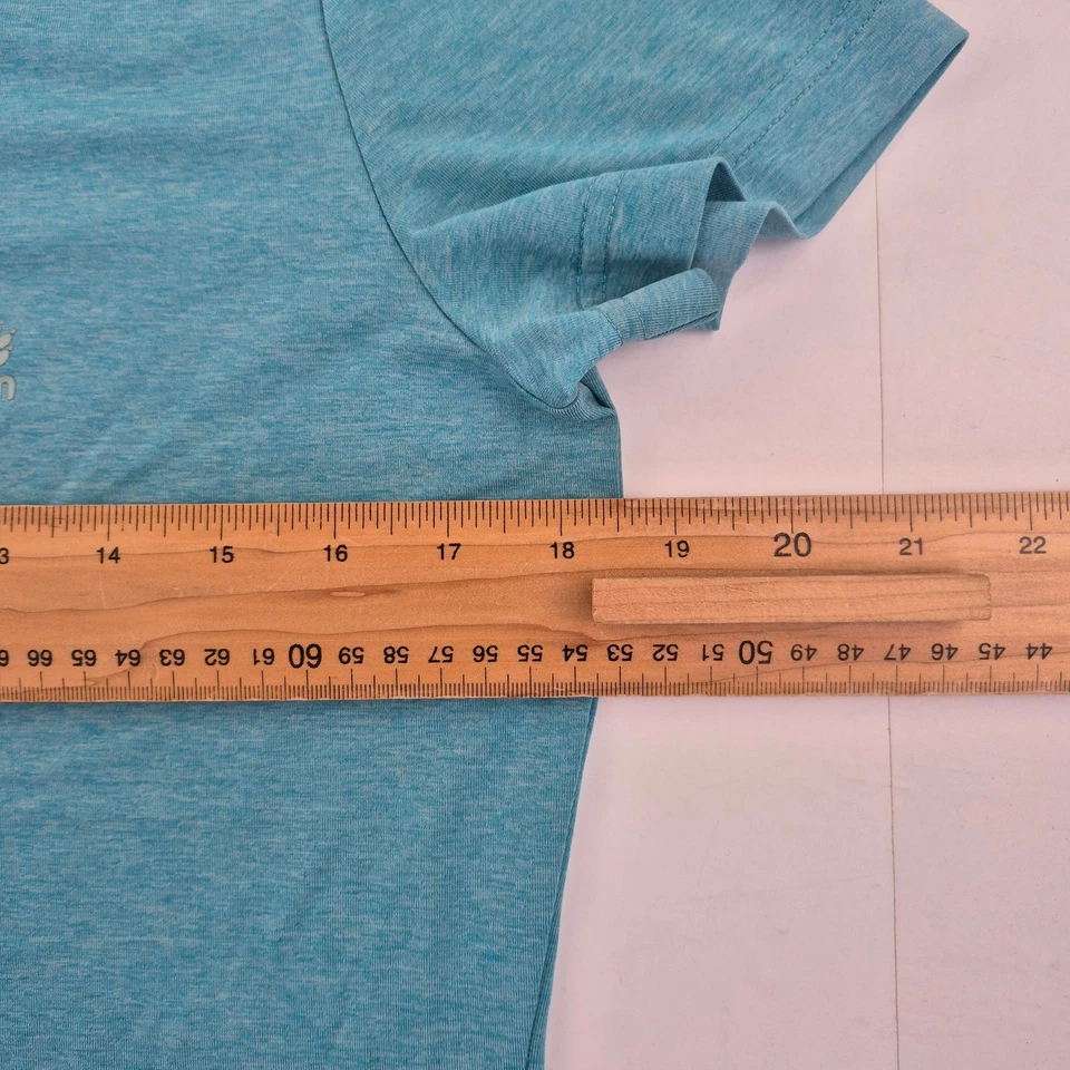 Camiseta JACK WOLFSKIN 10 12 Azul Mujer Cuello en V Manga Corta Foto 3 de 4