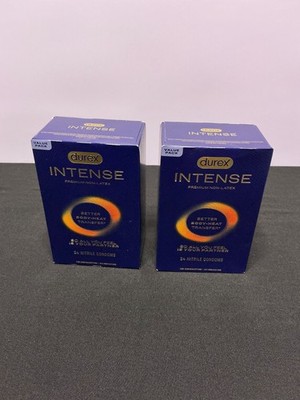 NEW 2 - 24ct  Durex Intense Premium Nitrile Condoms Non-Latex EXP 2028  48 total