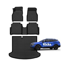 for Kicks Floor Mats 2018 2019 2020 2021 2022 2023 2024 Car Mats for N...
