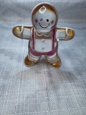 Vintage Lucite Acrylic Gingerbread Man 5" RARE