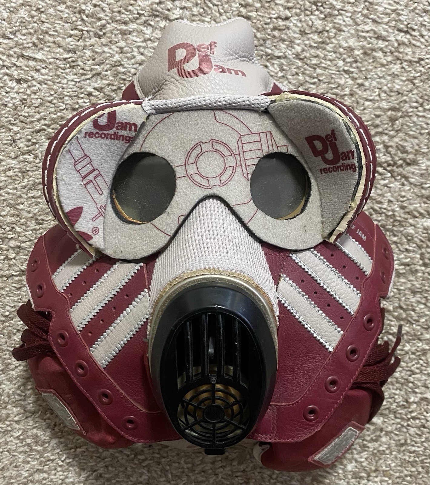 Mask365 Adidas x Def Jam Gas Mask- Made by ''FREEHAND PROFIT'' (Gary Lockwood)