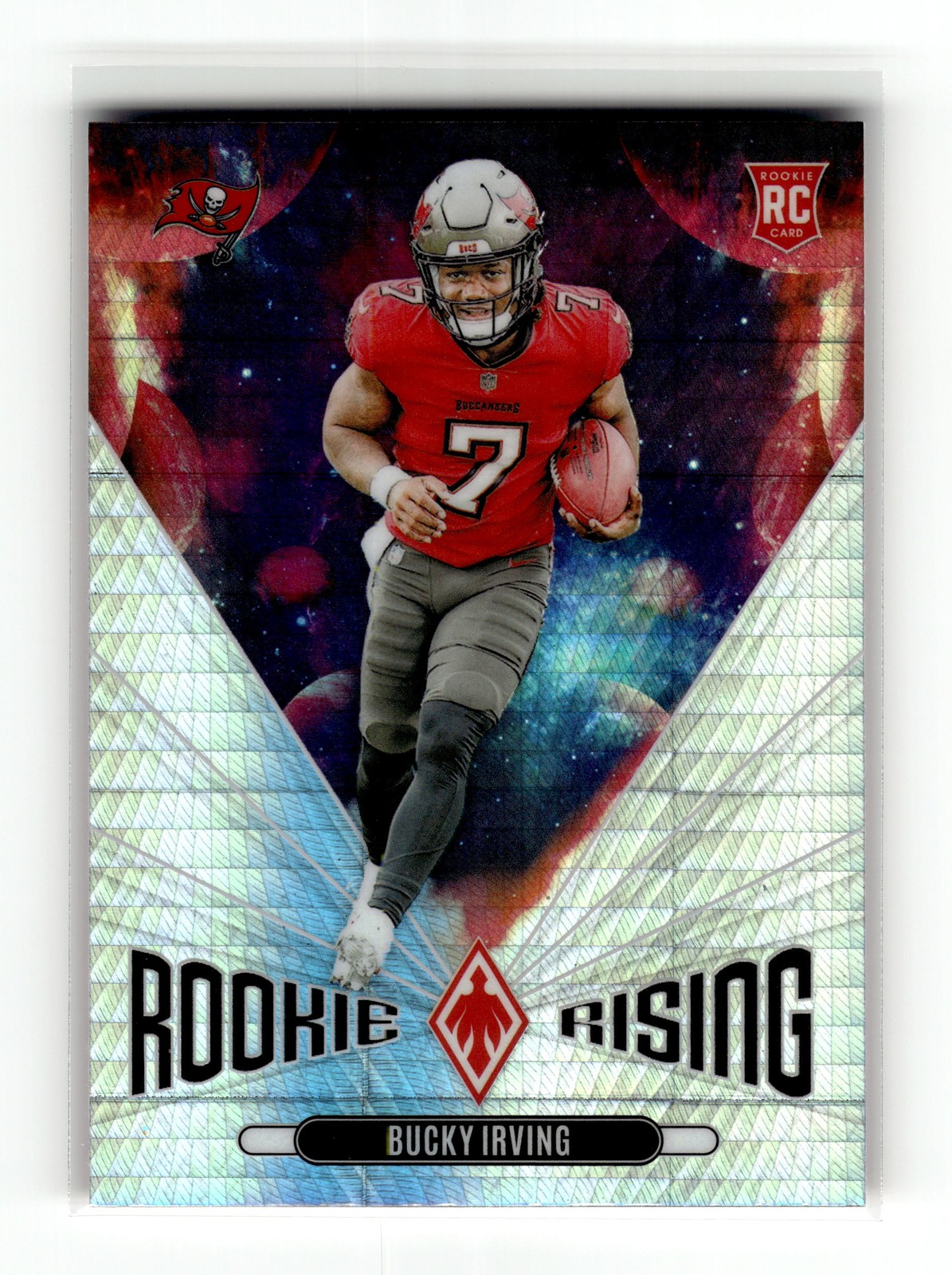 Bucky Irving 2024 Panini Phoenix #RR-BIG Bucs Buccaneers Rookie Rising Hyper RC