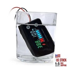 IPX7 Waterproof Battery Monitor12v 24v 36v 48v 60v 72v,Car Motorcycle Golf Blue