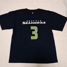 NFL Seattle Seahawks Youth XL 18 Kids TShirt Blue 3 Wilson Football Blitz