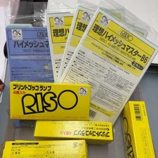 RISO Print Gocco Flash Bulbs 16pcs & Hi-Mesh Master B6 10 Sheets Set Japan NOS