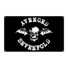 Avenged Sevenfold Tapestry Flag Banner A7X Deathbat 3ftX2ft Heavy Metal