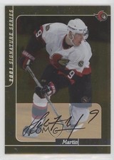 2000-01 ITG Be A Player Signature Series Auto Gold Martin Havlat #238 Auto 7ez