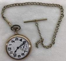 Elgin Pocket Watch Size 16 Gold Filled, 15 jewels 6734927 cir. 1897 Runs Great