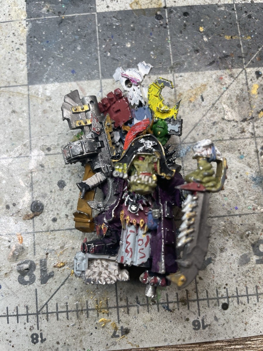 Warhammer 40k, Space Ork Freebooter, Flash-Git Kaptin Badrukk, Metal