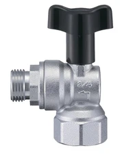 SANEI Angle Ball Valve with Check Valve, One-Touch Detachable Handle, Different