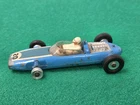 Vintage DINKY TOYS #240 Cooper Die-Cast F1 Racing Car & Driver Missing Tyre