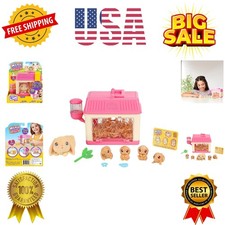 Lil Baby Bunny Playset Pack, Mama Surprise Bunny Family Collection, Interacti...