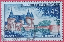 French Stamp / Timbre France Oblitéré 45c Sully sur Loire N° 1313