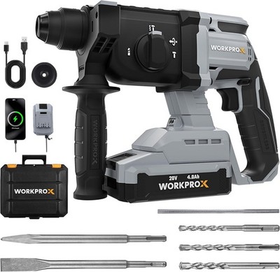 20V Cordless Rotary Hammer Drill 7/8'' SDS-Plus 2.0J Hammer Drill